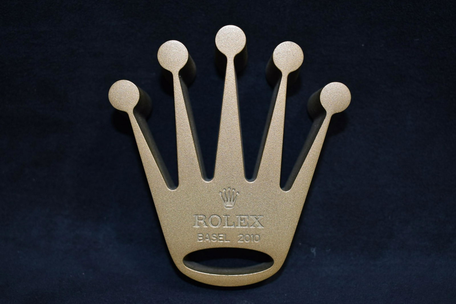 HEAVY CAST METAL ROLEX CROWN PAPERWEIGHT
